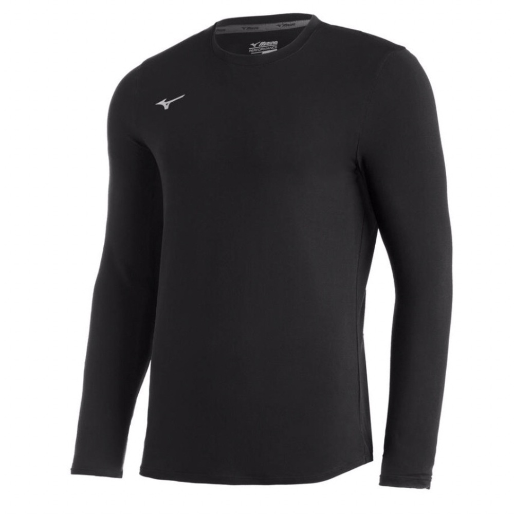 Mizuno Youth ‘Comp Diamond LS Crew’ Black T-Shirt
